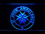 St John Ambulance LED Neon Sign USB - Blue - TheLedHeroes