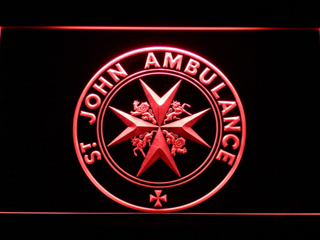 FREE St John Ambulance LED Sign - Red - TheLedHeroes