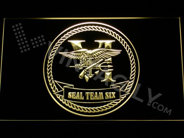 SEAL Team Six 2 LED Neon Sign Electrical - Yellow - TheLedHeroes