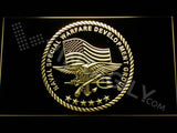 US Naval Special Warfare Development Group LED Neon Sign USB - Yellow - TheLedHeroes