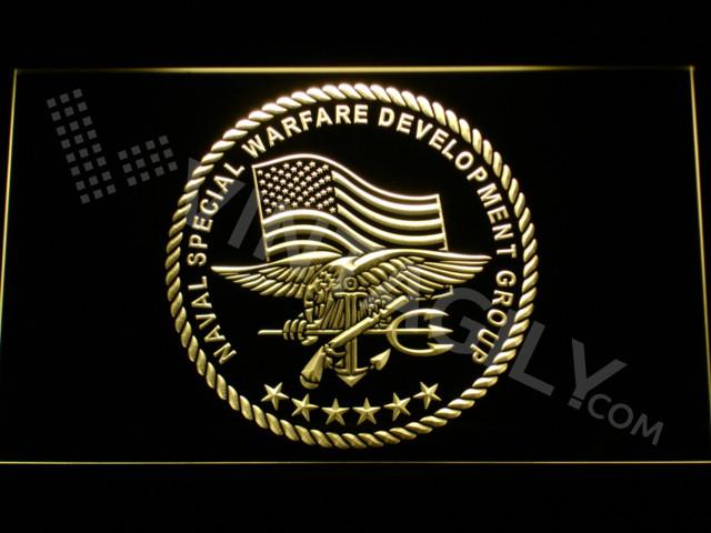 US Naval Special Warfare Development Group LED Neon Sign Electrical - Yellow - TheLedHeroes