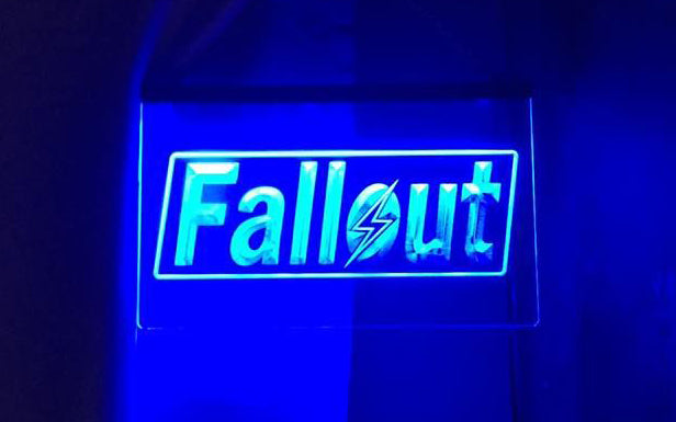 FREE Fallout LED Sign - Blue - TheLedHeroes