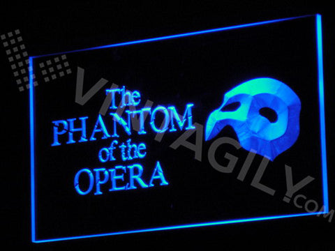 The Phantom of The Opera LED Sign - Blue - TheLedHeroes