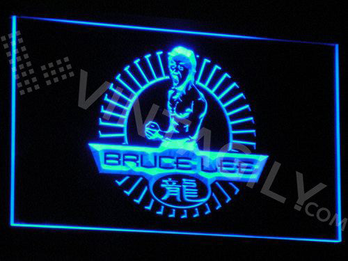 FREE Bruce Lee LED Sign - Blue - TheLedHeroes