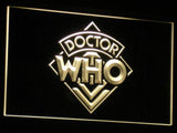 Doctor Who 4 LED Neon Sign USB - Yellow - TheLedHeroes
