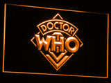 FREE Doctor Who 4 LED Sign - Orange - TheLedHeroes