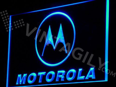 Motorola LED Neon Sign Electrical - Blue - TheLedHeroes