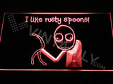 Rusty Spoons LED Neon Sign USB - Red - TheLedHeroes