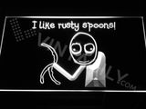 Rusty Spoons LED Neon Sign Electrical - White - TheLedHeroes