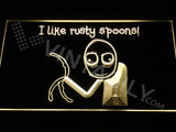 Rusty Spoons LED Sign - Yellow - TheLedHeroes