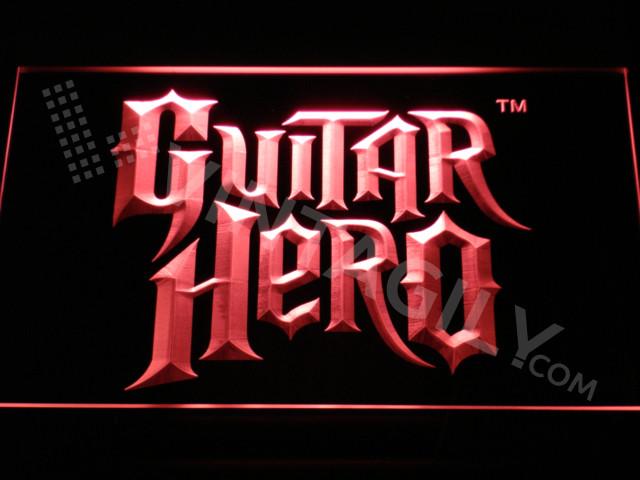 Guitar Hero LED Neon Sign Electrical - Red - TheLedHeroes