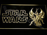 Star Wars 3 LED Sign - Yellow - TheLedHeroes