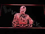 C3-PO LED Sign - Red - TheLedHeroes