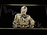 C3-PO LED Neon Sign USB - Yellow - TheLedHeroes