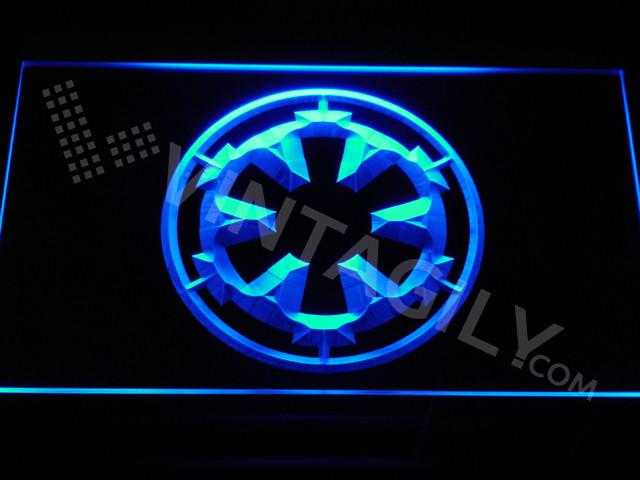 Galatic War LED Neon Sign Electrical - Blue - TheLedHeroes