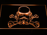 Star Wars Stormtrooper helmet LED Sign - Orange - TheLedHeroes