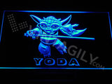 Star Wars Yoda 2 LED Sign - Blue - TheLedHeroes