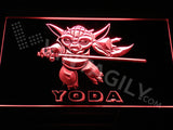 Star Wars Yoda 2 LED Sign - Red - TheLedHeroes