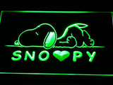 Snoopy Peanuts LED Sign - Green - TheLedHeroes