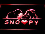 Snoopy Peanuts LED Sign - Red - TheLedHeroes