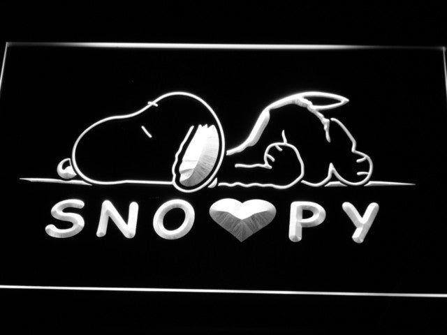 Snoopy Peanuts LED Sign - White - TheLedHeroes