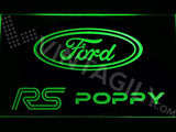 Ford RS Poppy LED Neon Sign Electrical - Green - TheLedHeroes