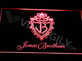 Jonas Brothers 2 LED Sign - Red - TheLedHeroes