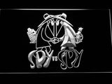 Spy Vs Spy Cartoon LED Sign -  White - TheLedHeroes