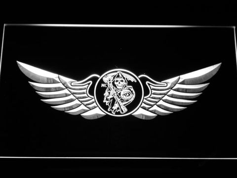 Sons of Anarchy MC LED Neon Sign Electrical - White - TheLedHeroes