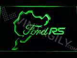 Ford RS N??rburgring LED Neon Sign USB - Green - TheLedHeroes