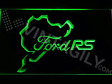 FREE Ford RS Nürburgring LED Sign - Green - TheLedHeroes