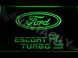 Ford Escort RS Turbo LED Neon Sign USB - Green - TheLedHeroes