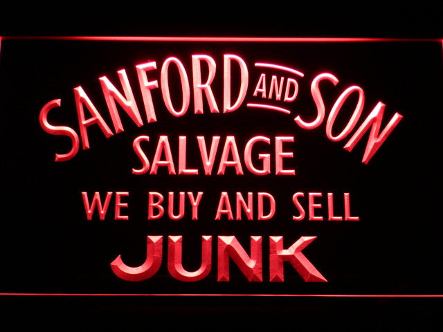 Sanford and Son Salvage Buy Sell Junk LED Sign - Red - TheLedHeroes