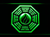 Dharma Stations Initiative Flame Lost LED Sign - Green - TheLedHeroes