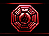 Dharma Stations Initiative Flame Lost LED Sign - Red - TheLedHeroes