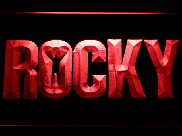 FREE Rocky Boxing LED Sign - Red - TheLedHeroes