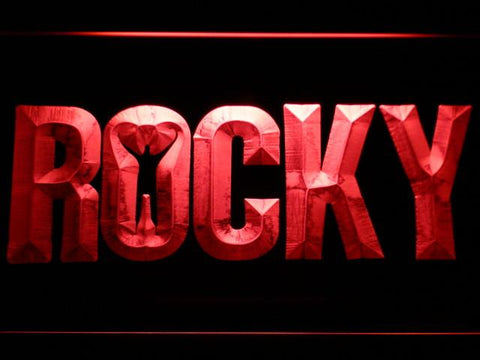 Rocky Boxing LED Neon Sign Electrical - Red - TheLedHeroes