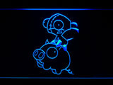 Invader Zim Piggy LED Sign - Blue - TheLedHeroes