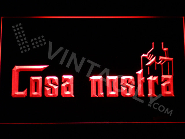 Cosa Nostra LED Sign - Red - TheLedHeroes