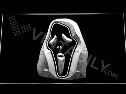 Scream 2 LED Neon Sign USB - White - TheLedHeroes