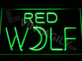 Red Wolf LED Sign - Green - TheLedHeroes