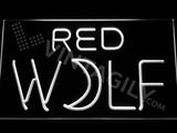 Red Wolf LED Sign - White - TheLedHeroes