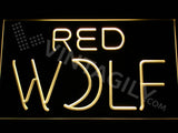 Red Wolf LED Sign - Yellow - TheLedHeroes