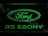 Ford RS Ebony LED Neon Sign USB - Green - TheLedHeroes