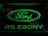 Ford RS Ebony LED Sign - Green - TheLedHeroes