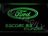 Ford Escort RS Turbo 2 LED Neon Sign USB - Green - TheLedHeroes