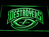 Columbus Destroyers  LED Sign - Green - TheLedHeroes