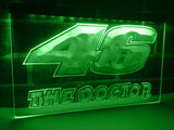 Valentino Rossi The Doctor 46 LED Neon Sign USB - Green - TheLedHeroes