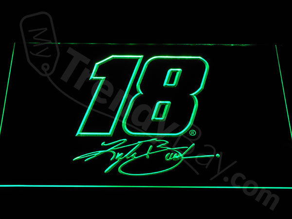 FREE Kyle Busch LED Sign - Green - TheLedHeroes