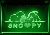 Snoopy Peanuts LED Neon Sign Electrical - Green - TheLedHeroes